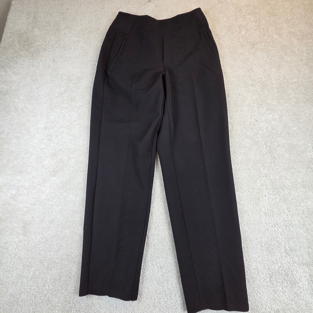 Athleta Endless High Rise Pants Black Straight Leg Womens 2 Athleisure